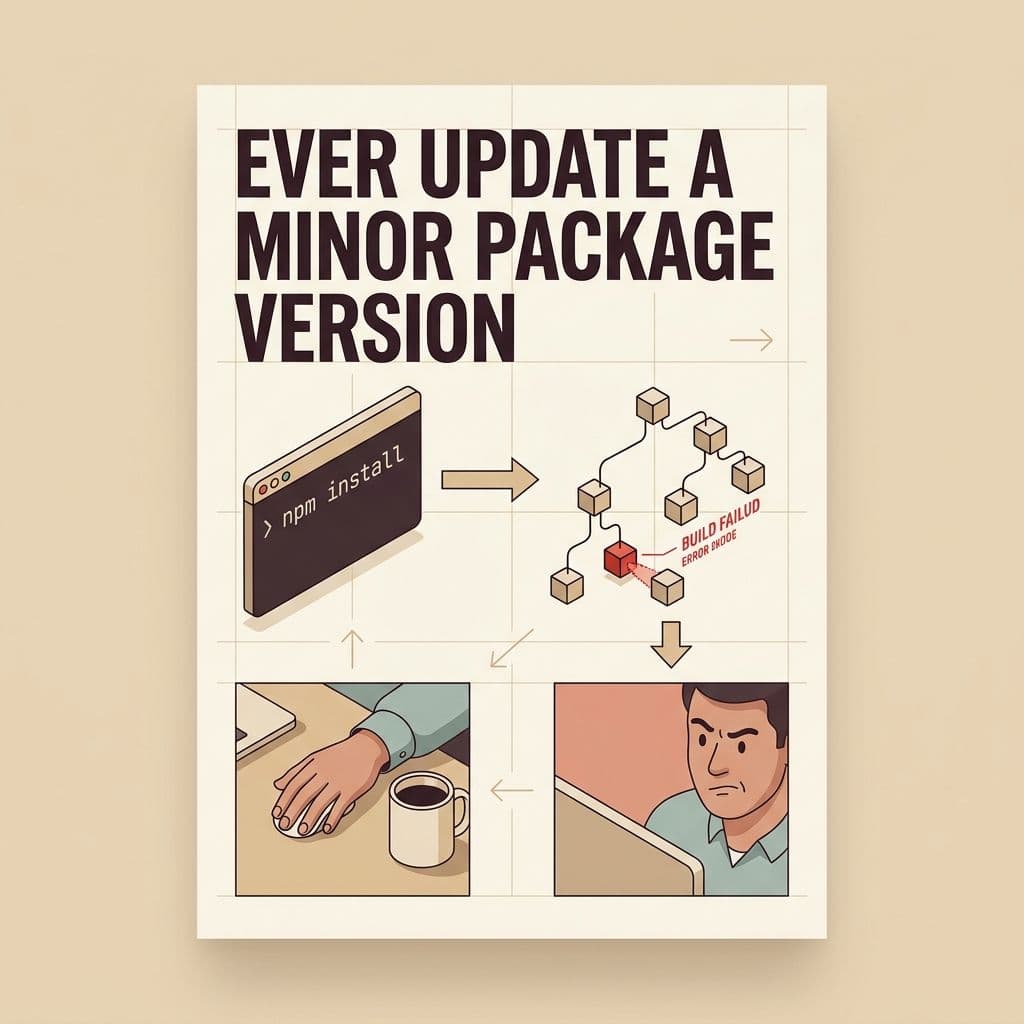 Ever update a minor package version thinking it's safe, only to have the entire build crash?
